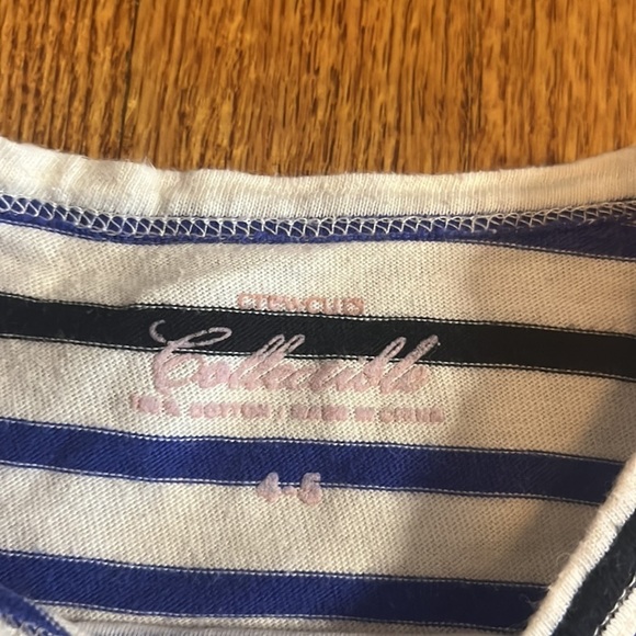 Crewcuts Girl’s Striped Heart Sequin Long Sleeve Size 4-5 - Picture 3 of 5